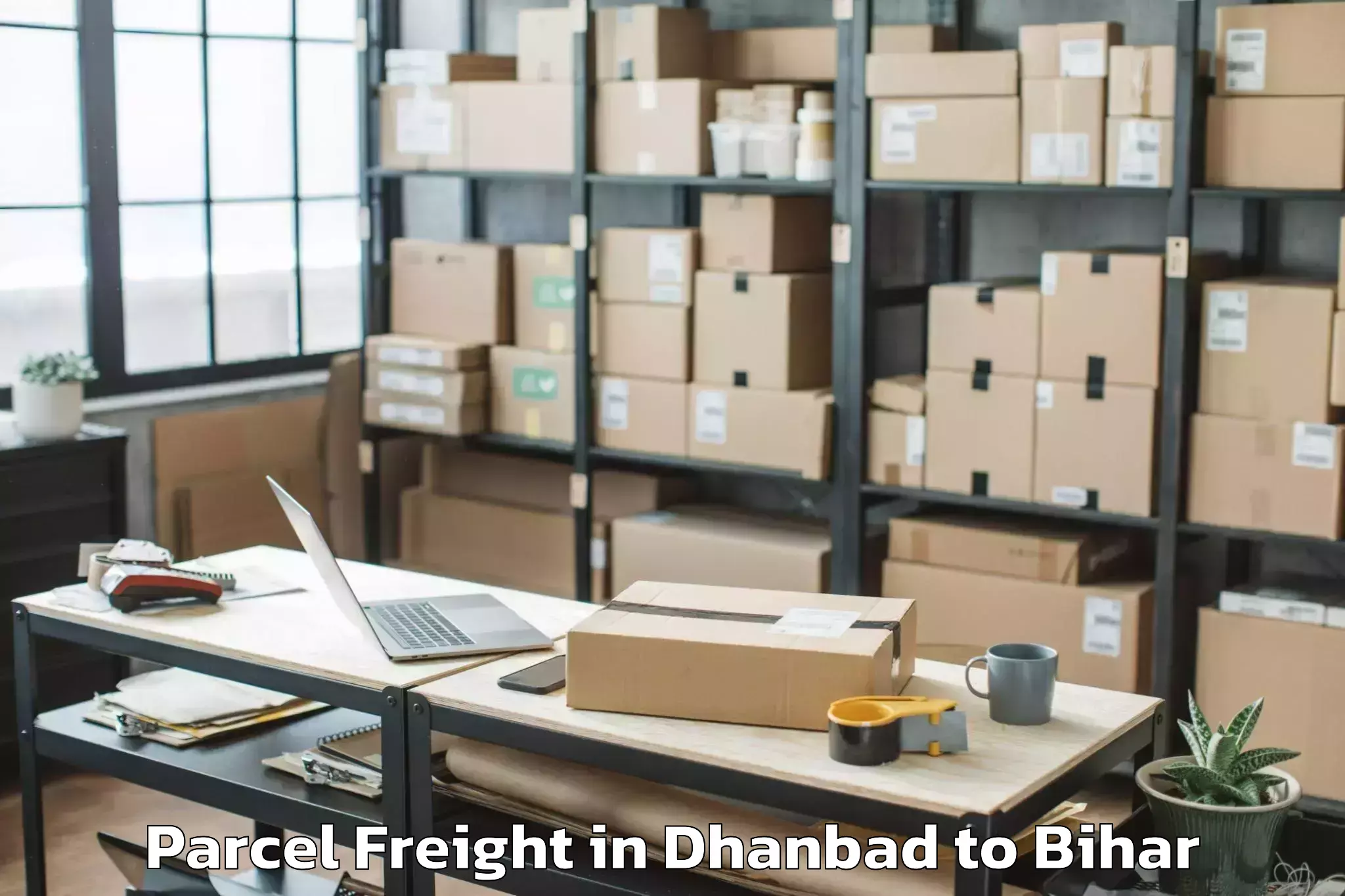 Comprehensive Dhanbad to Sikandara Jamui Parcel Freight